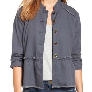 Caslon Twill Peplum Jacket Like New